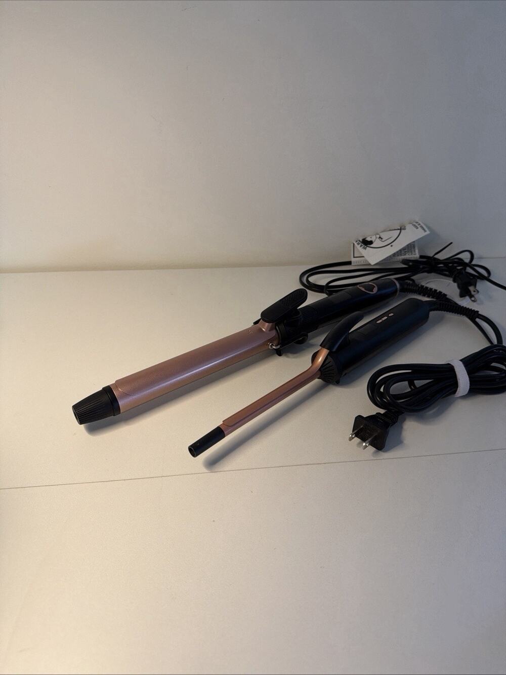 KIPOZI Ceramic 1 And 1/2 Inch Pro Conical Curling Wand Iron Dual Voltage 9 Temps